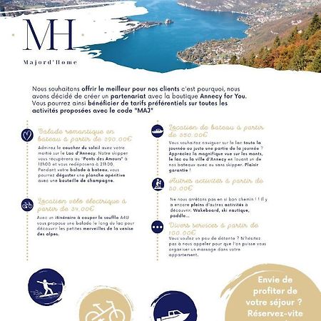 Le Lake - Vue Lac Et Montagne - Majord'Home Annecy Esterno foto